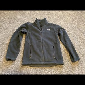 North Face Fleece Grey Jacket Full Zip